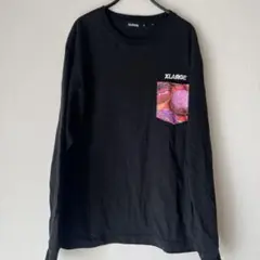 XLARGE ブラック 長袖カットソー