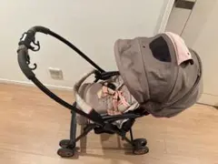 Combi 折りたたみ式 ベビーカー グレー 日よけ付き