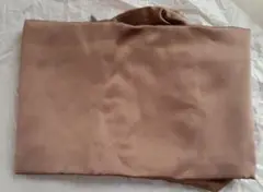 100%シルク ブラウン枕カバー