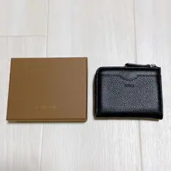 CUFAM フラグケース 小銭入れ カードケース 財布 L字ファスナー 本革