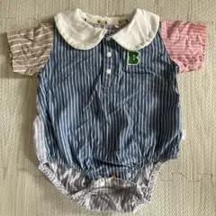 BOWA ストライプロンパース