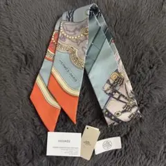 【美品！早い者勝ち！】HERMES　ツイリー グランアパラ ライトブルー エルメス ツイリー Precious Paradise プレシャス パラダイス