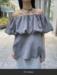 AIC.2WAYバックリボンオフショルトップス