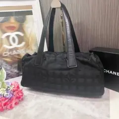 CHANEL シャネル ニュートラベルライン ブラック ハンドバッグ ココマーク