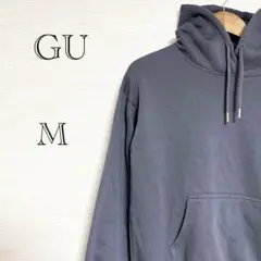 【ジーユー】パーカー(M)トレーナー スウェット ネイビー カジュアル 裏起毛