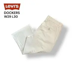 LEVI'S DOCKERS タックなしワークチノパン29×30ホワイトベージュ
