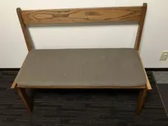木製ベンチ クッション付き
