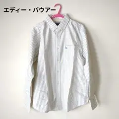 新品　エディバウアー　長袖　シャツ　ストライプ　ボタンダウン　普段着