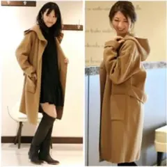 スピックアンドスパン ロングコート キャメル ガウン