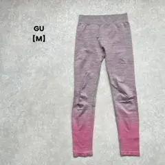 a1778＊GU グラデーションヨガパンツ　くすみピンク【M】ヨガウェア