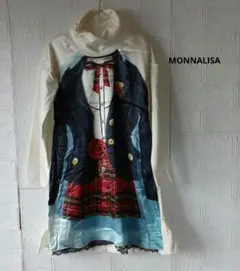 MONNALISA モナリザ イタリア製 キッズ服 ワンピース 薔薇 くまさん