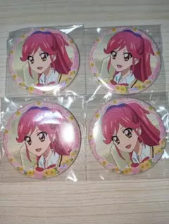 アイカツ チーズソフトクッキー 缶バッジ イオン限定 音城セイラ 4個セット