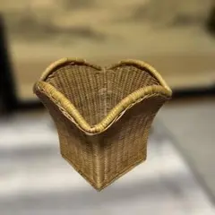 かご エスニック アジアンインテリア ラタン ゴミ箱 ダストボックス プランター