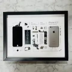 iPhone 6S Space Gray 標本アート ボックスフレーム仕様
