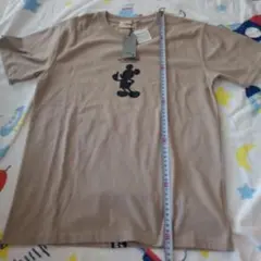 キッズ　男の子 Mickey Mouse Tシャツ 150cm ベージュ