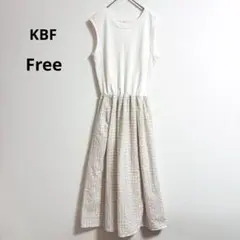 URBAN RESEARCH KBF チェック　ノースリーブ　ロングワンピース