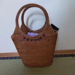 ANNA SUI ブラウン かごバッグ　美品♡