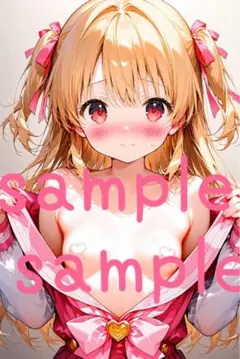 ☆4枚セット　A2写真　ブロマイド　2次元　アニメイラスト　美少女　水着　下着☆