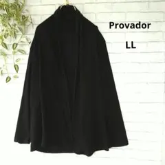 【Provador 】黒 　長袖カーディガン オープンフロント　LL