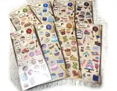 ダイソー Queen's teapartyシールセット 全種類 ツイステ風