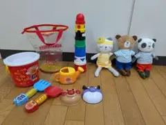 ※出品期間あります。アンパンマン砂場セット＆ ぬいぐるみ＆おもちゃ付き