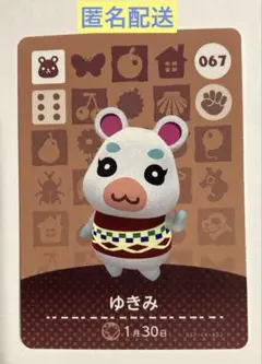 どうぶつの森　amiiboカード ゆきみ