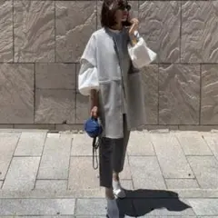bow.a ボウエー ウール ベスト グレー