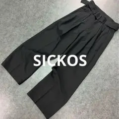 SICKOS シッコス ワイドスラックスパンツ ブラック 黒