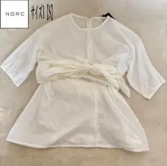 ノーク　NORC 半袖　シャツブラウス　ホワイト　サイズ1 S