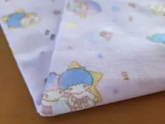 ☆新品・未使用☆ダブルガーゼ生地 キキララ サンリオ はぎれ 綿100%