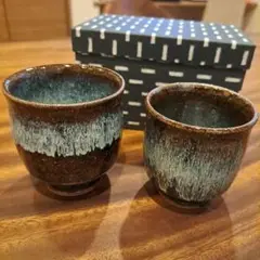 熊本　小代焼　伝統工芸士　井上泰秋作 小代海鼠釉　壺　花入れ　陶器　共箱　茶道具 熊本 小代焼 伝統工芸士 井上泰秋作 小代海鼠釉 壺 花入れ 陶器