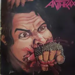 ANTHRAX 　FISTFUL OF METAL イギリス盤レコード 難あり