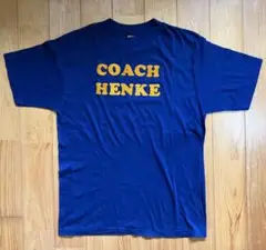 アメリカ製　フロッキープリント COACH HENKE ネイビー Tシャツ