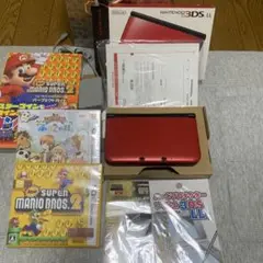 ニンテンドー3DS LL レッド×ブラック ソフトセット