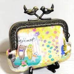 ユキエモン メルシーン ハンドメイド ミニ がま口ポーチ 小銭入れ ケース