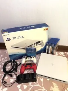 SONY PS4 ホワイト 本体 + ゲームソフト6本