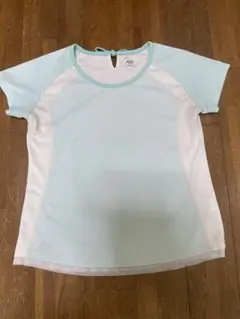 New Balance メッシュ Tシャツ ミントグリーン/ホワイト