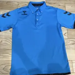 hummel 青 ポロシャツ Lサイズ