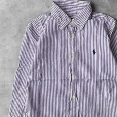 13827 キッズ Ralph Lauren ストライプシャツ