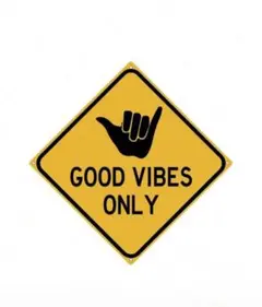 GOOD VIBES ONLY サイン 20cm