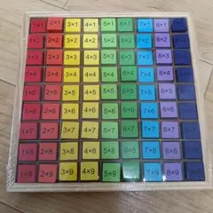 九九 パズル かず 知育玩具 木製 算数 かけ算 モンテッソーリ 積み木