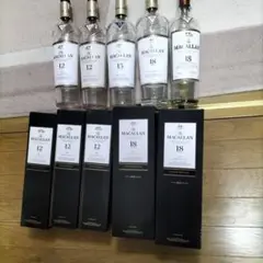 マッカラン5本セット空瓶&箱付き
