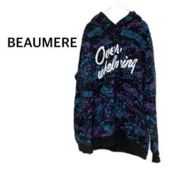 ✨注目 BEAUMERE ボウメール 裏起毛 パーカー トップス ブラック