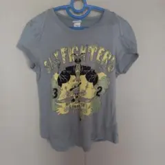 DIESEL プリント Tシャツ カーキ　レディース　とろみ