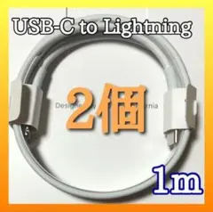 type-c to Lightning アップル 純正 正規品 1m 2本セット