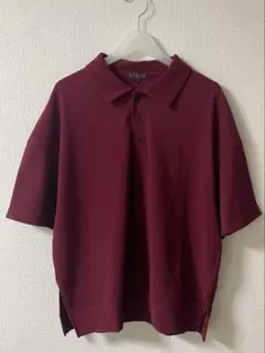 ETELIO リップルプリーツルーズポロシャツ