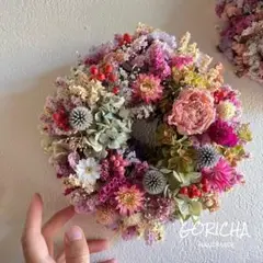 ころんとwreathe ⑧ 2025 ドライフラワー リース