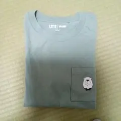 グレー Tシャツ 胸ポケット付き