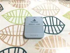 PS1　プレイステーション1用　ソニー純正　メモリーカード　グレー