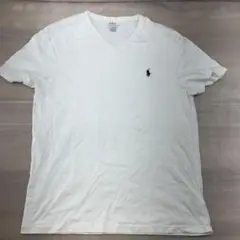 $ Polo Ralph Lauren ホワイト クルーネックTシャツ L